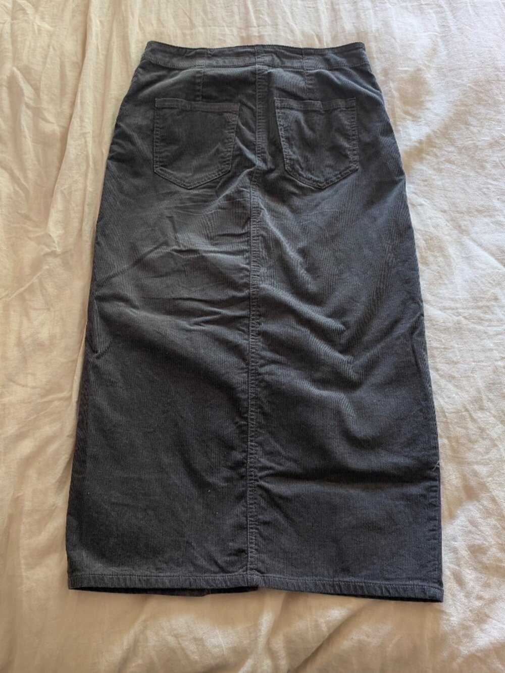 LOFT Corduroy Button Front Midi Pocket Skirt sz2 - Picture 5 of 14